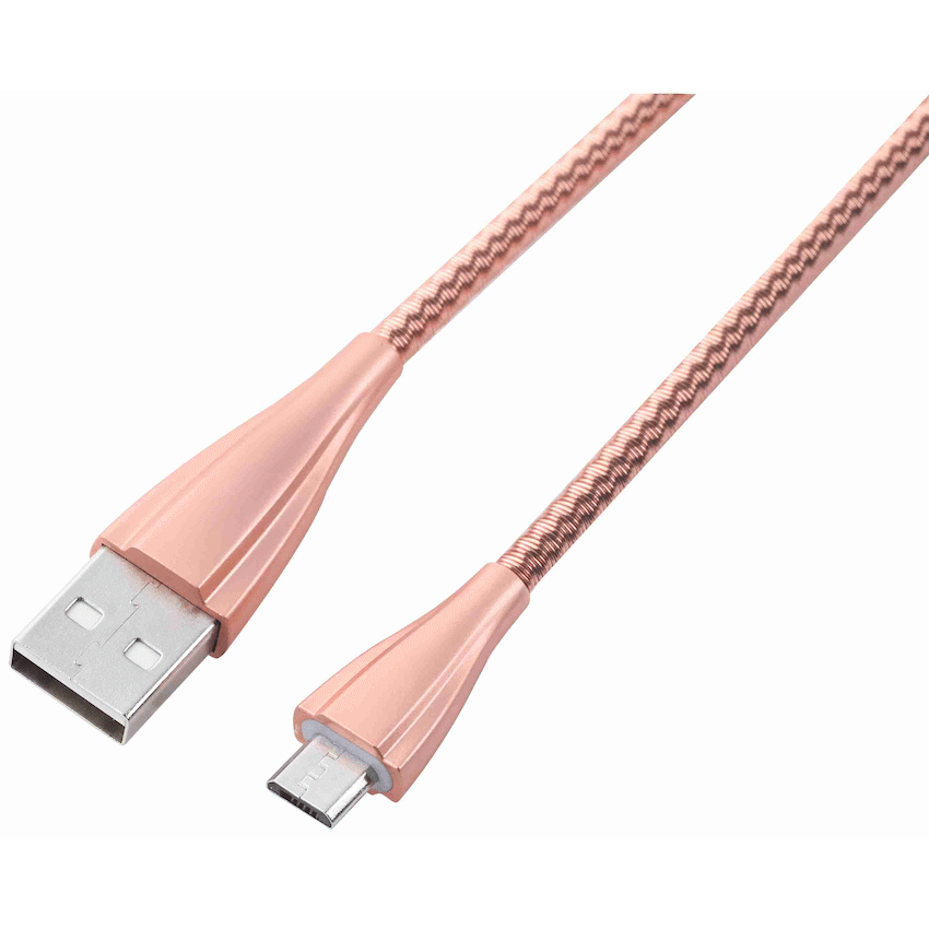 Volkano Fashion Series Micro USB Cable 1.8m - Rose Gold - image 2