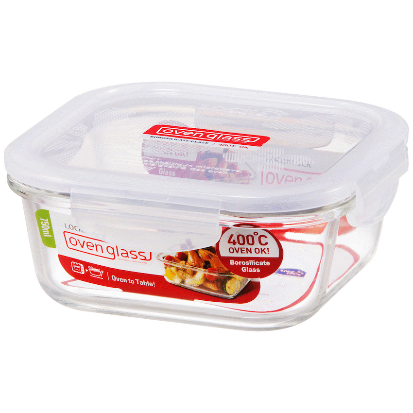 LocknLock Euro Glass container sq. 750ml ( Order in Qty of 4) - image 2