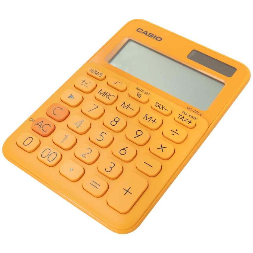 Casio MS-20UC - Desktop Calculator 12-Digit - Orange - image 2