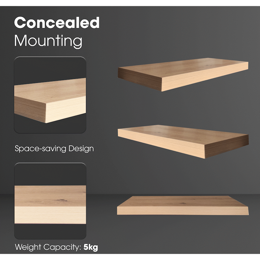 Everfurn Thea Floating  Wall Shelf -Small - image 2