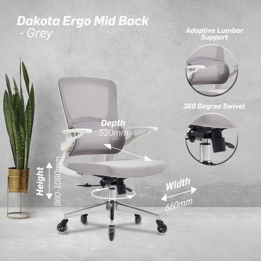 Everfurn Dakota Ergo Mid-Back - image 2