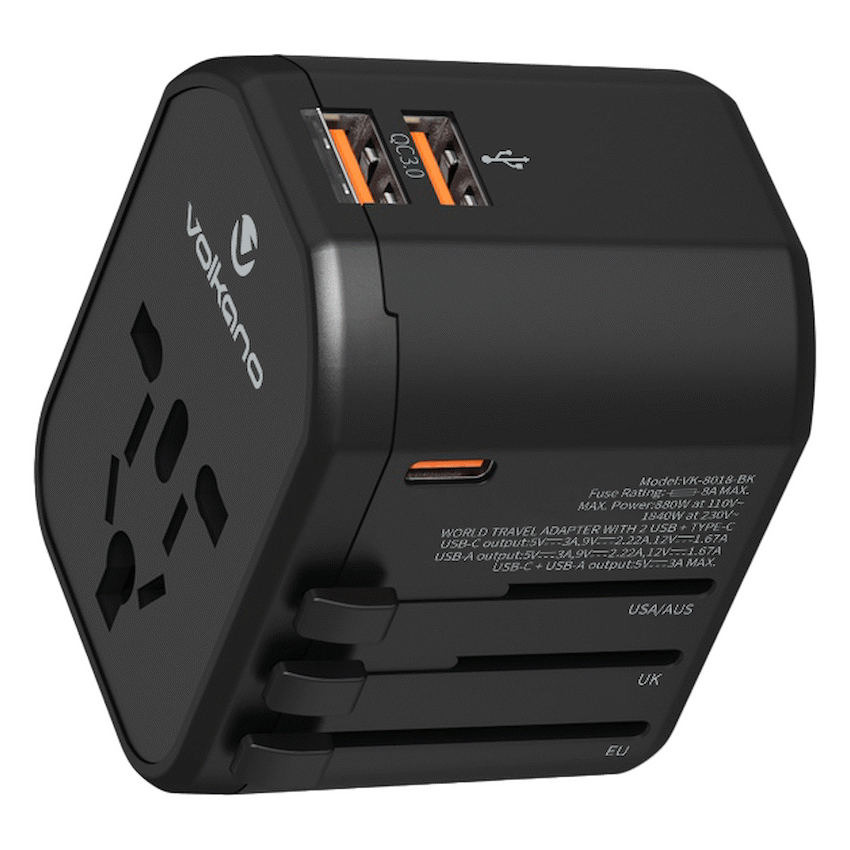 Volkano Worldwide Series Travel Adapter PD 25w + QC - image 2