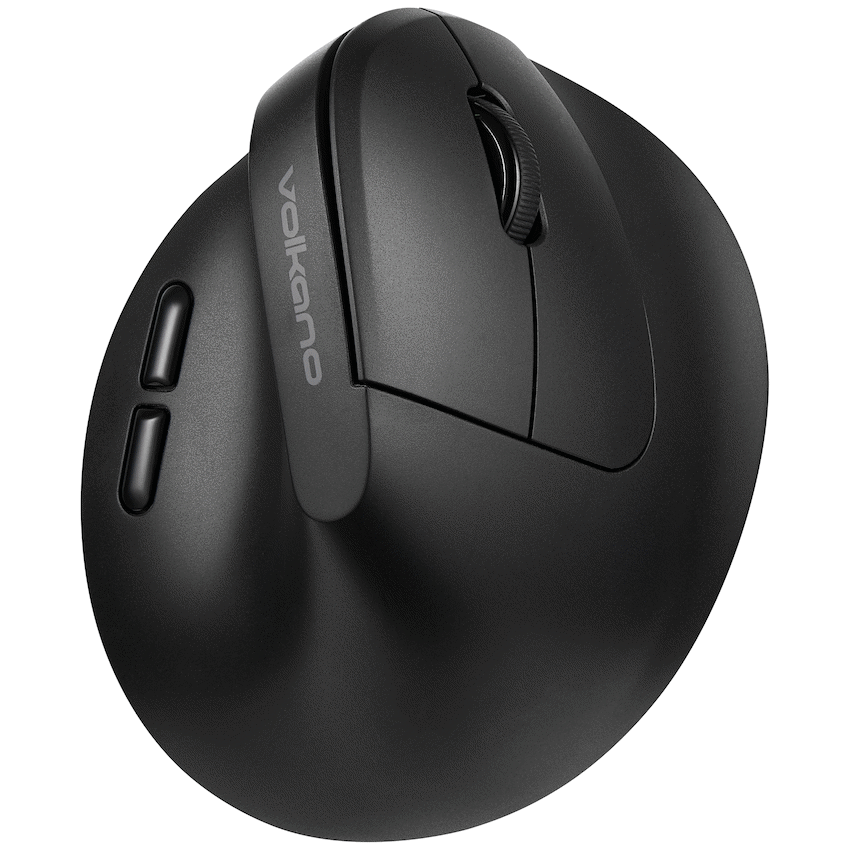 Volkano Curve Series Ergonomic Bluetooth Wireless mouse - Black - image 2