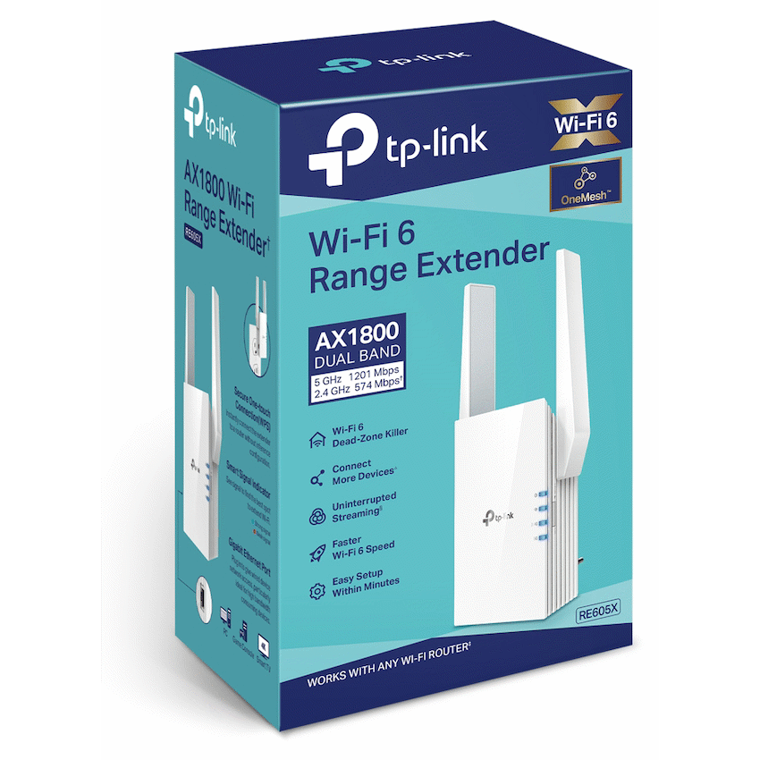 TP-Link RE605X AX1800 Wi-Fi 6 Range Extender - image 2