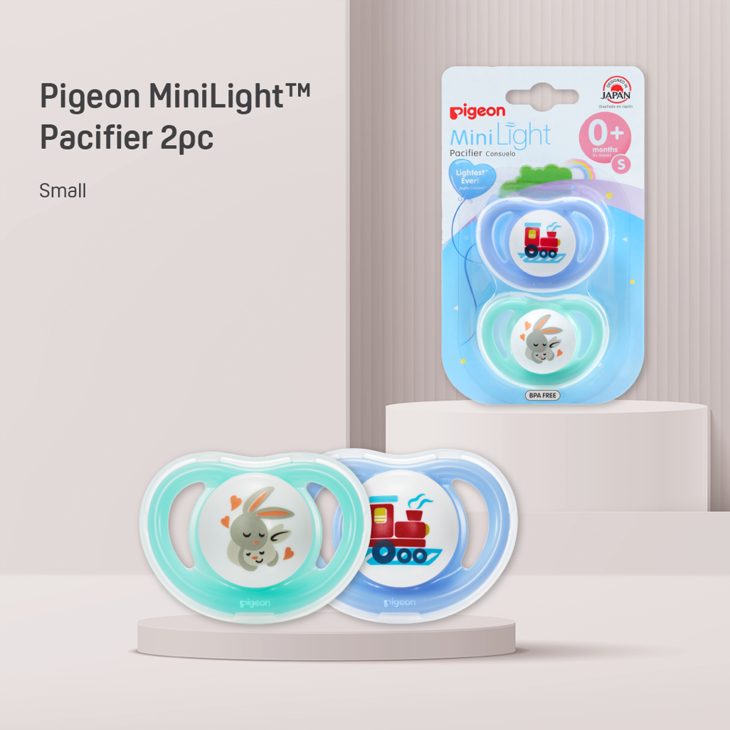 Pigeon - Minilight Pacifier (2 Pc) - S Dino Egg & Squirrel