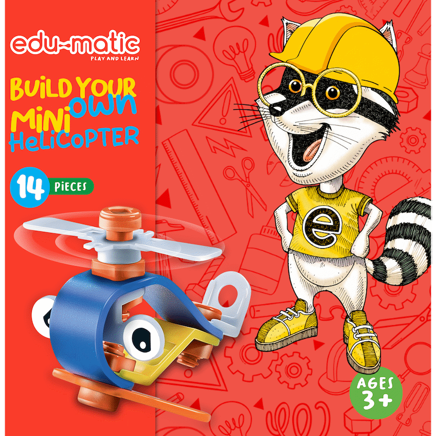Edu-matic Flexi Build Mini Kit - Helicopter - 14 pcs - image 2