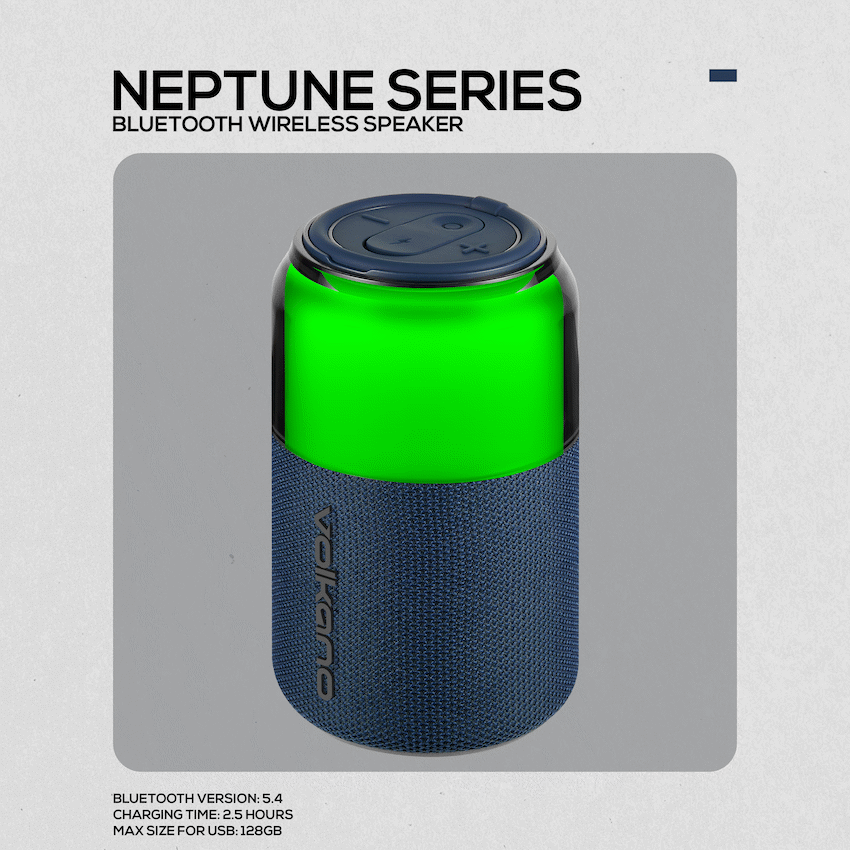 Volkano Neptune Bluetooth Wireless Speaker - Blue - image 2