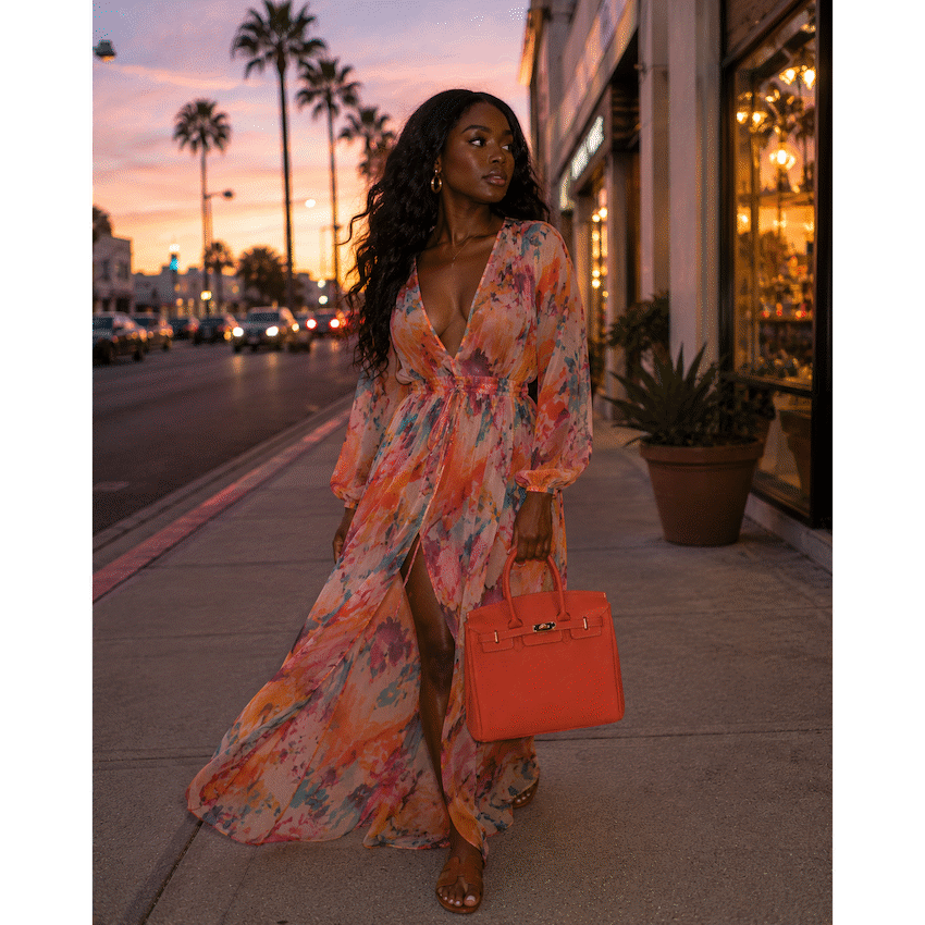 Supanova Naomi Fashion Handbag - Burnt Orange - image 2