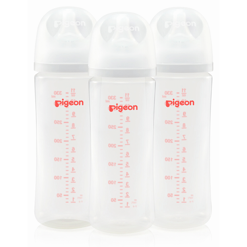 Pigeon Softouch 3 Bottles PP 330ml (L) Triple Pack - image 2