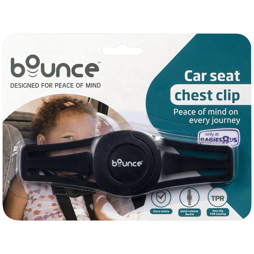 Bounce Car Seat Strap Chest Clip Black - image 2
