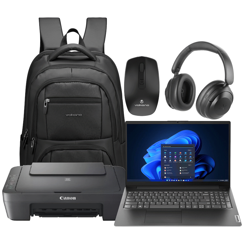 Lenovo Laptop 82YU015DSA - V15 AMD Ryzen 5 16/512 Printer+Bag+Mouse+Headphone - image 2