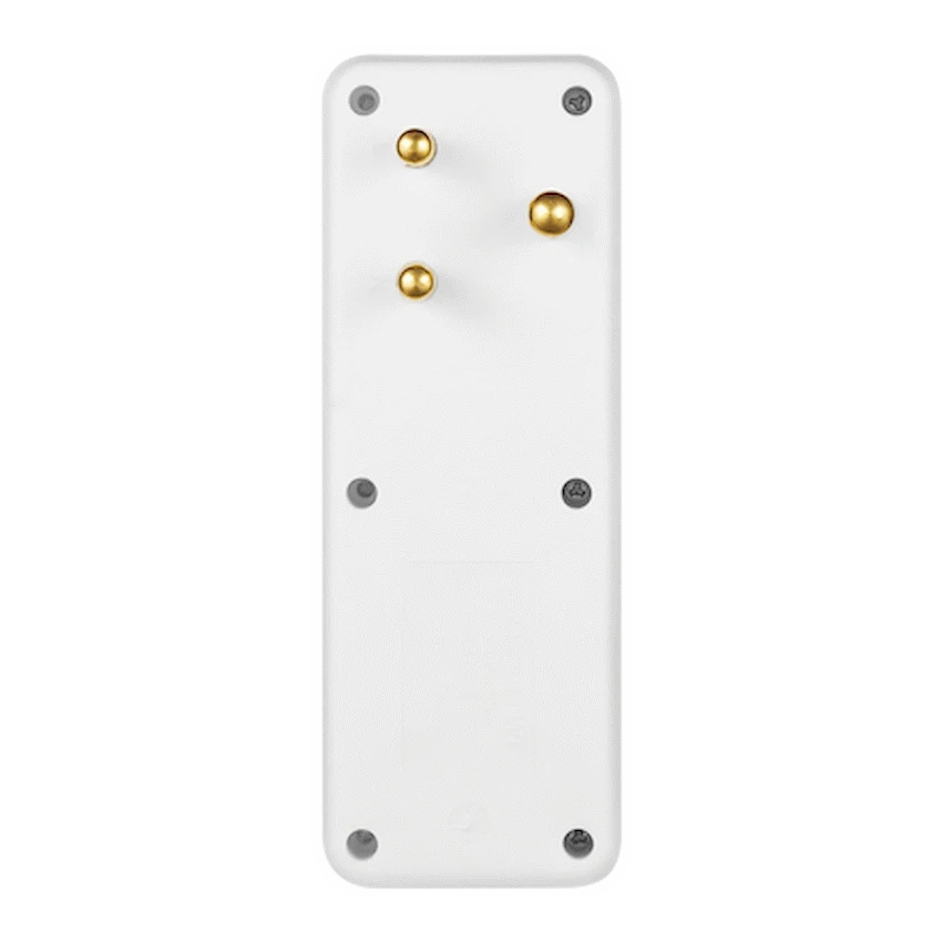 Ellies 4-Way Schuko Adaptor - White - image 2