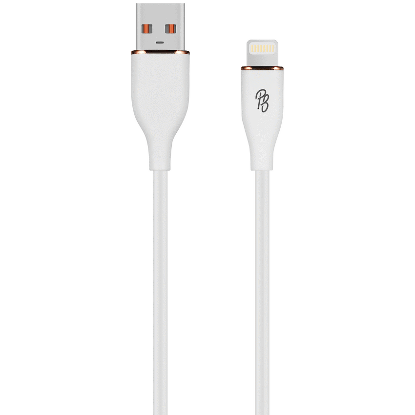 Pro Bass FlexiCord Series 2m USB to Lightning Charging Cable - White - image 2