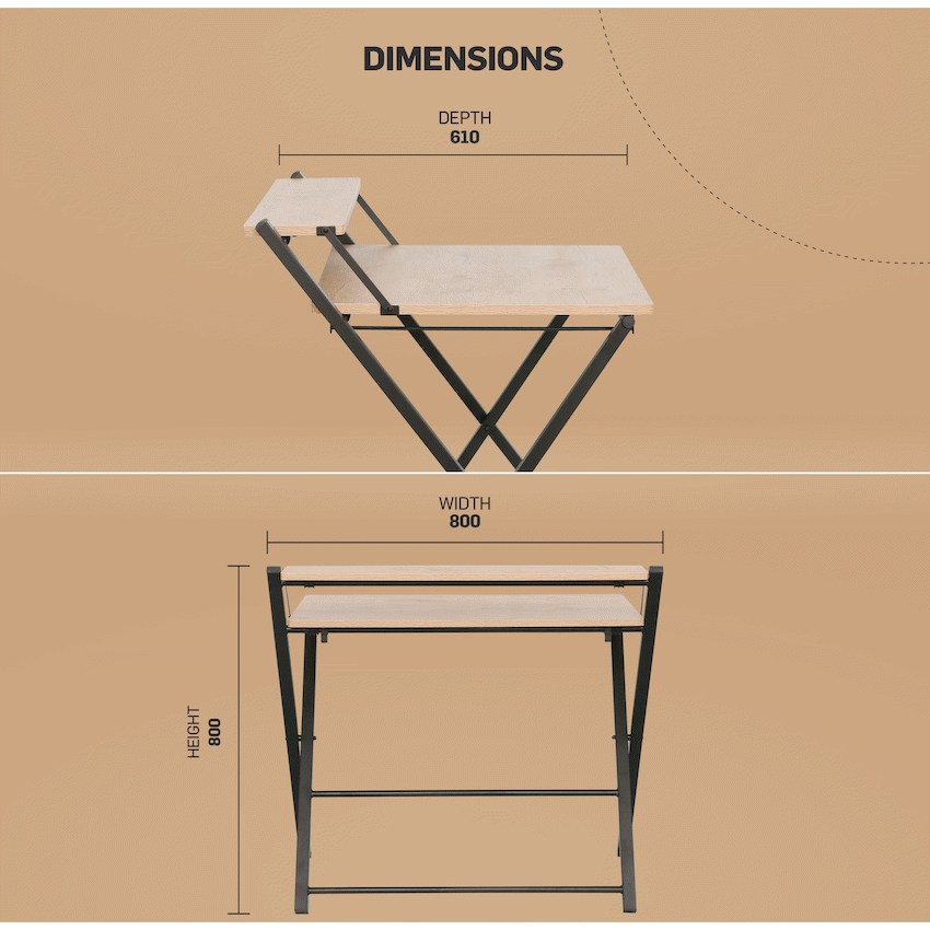 Everfurn Elf Folding Desk - image 2