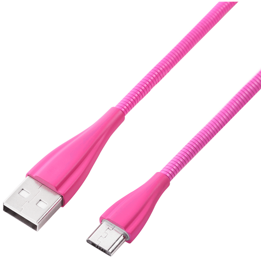 Volkano Fashion Series Micro USB Cable 1.8m - Lumo - Pink - image 2