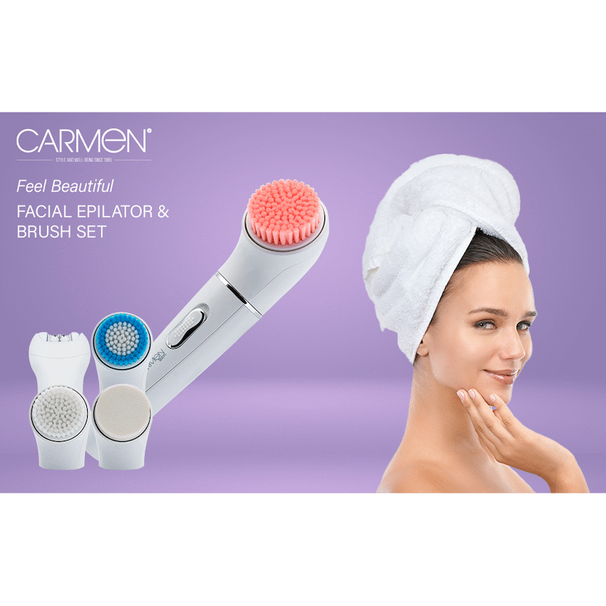 1590 - Carmen Facial Epilator & Brush Set - image 2