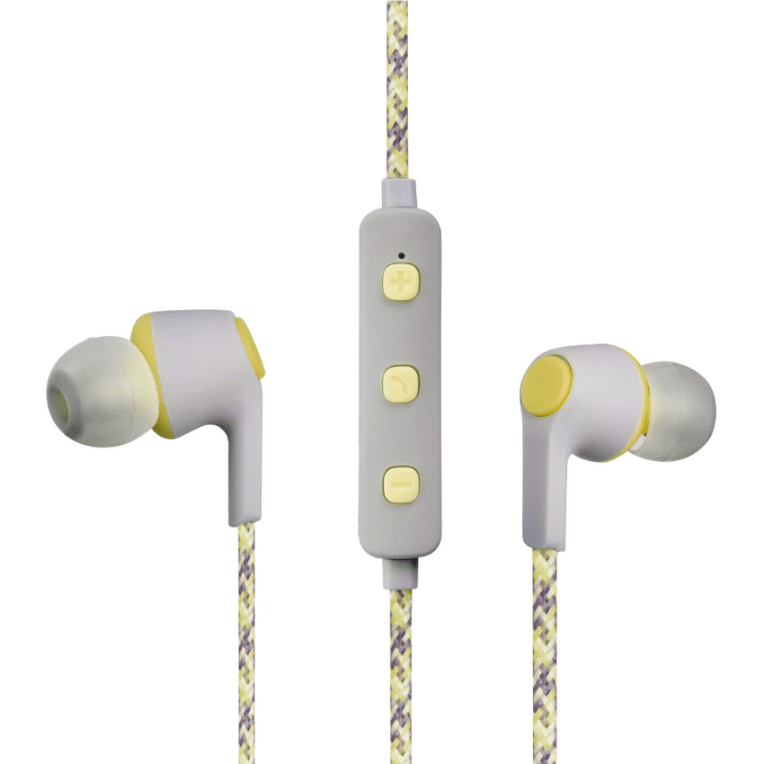 Volkano Moda - Nylon Bluetooth Earphones with Carry Case - YL - image 2
