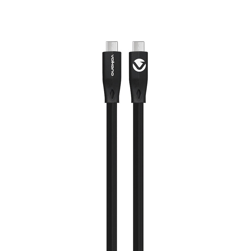 Volkano Slim Series Type-C to Type-C Cable 30W - Black (1.2m) - image 2