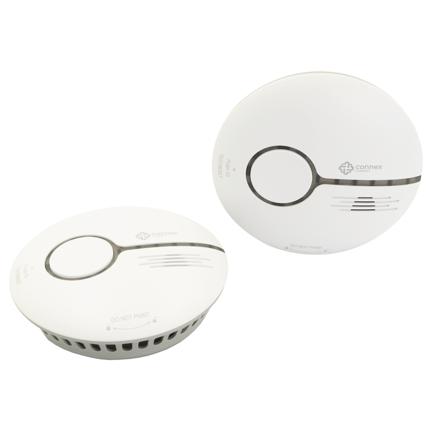 Smart Wi-Fi Smoke Detector Alarm Twin Pack - image 2
