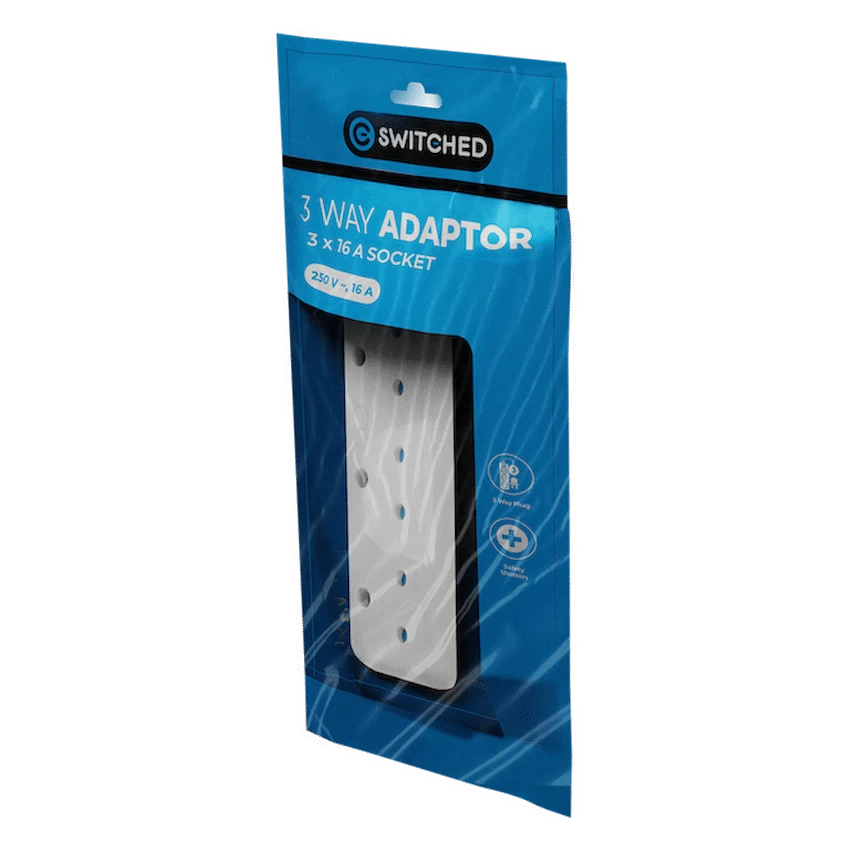 Switched 3-Way 16a Adaptor - image 2