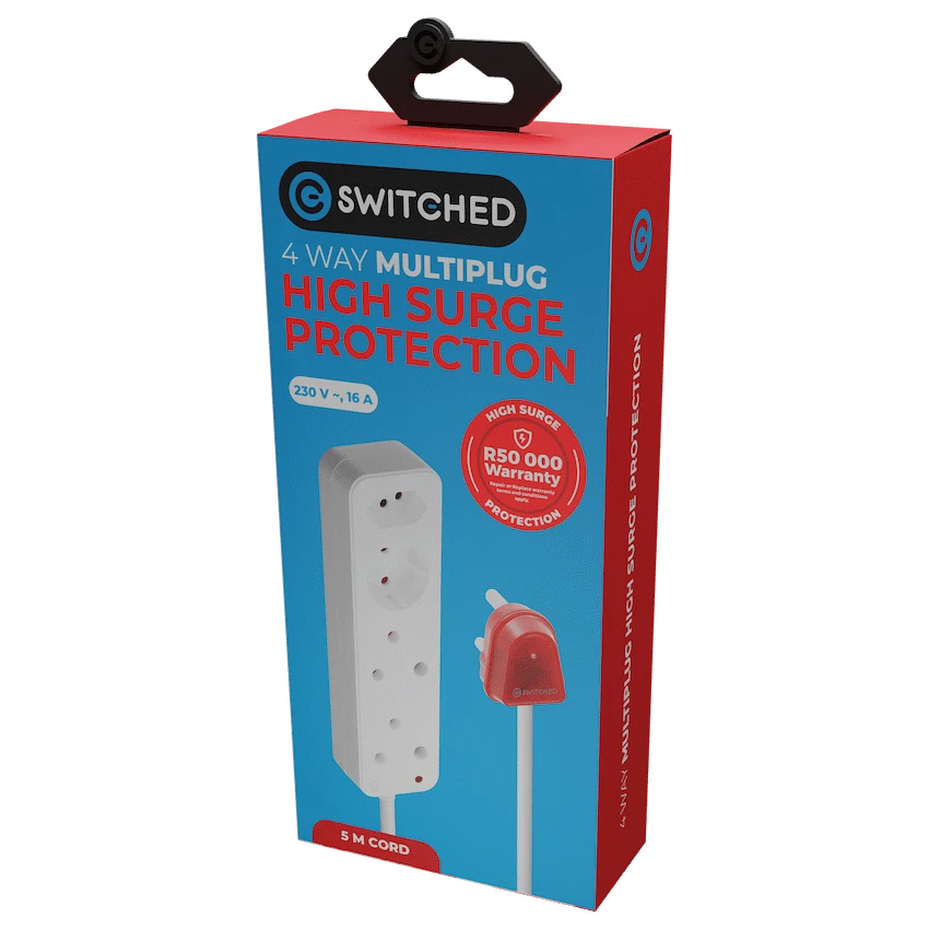 Switched High Surge 4-Way Multiplug 0.5m 1140J - image 2