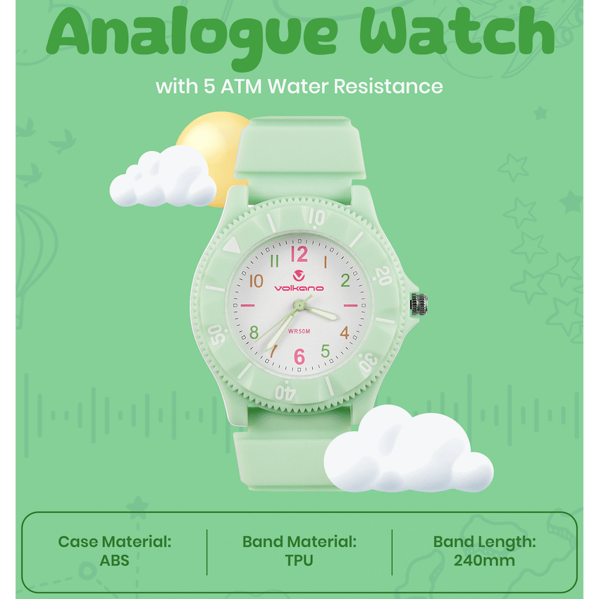Volkano Mallow Series Kids Analogue Watch - Green - image 2
