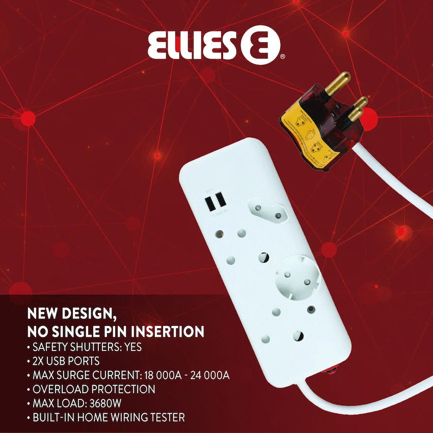 Ellies 4-Way High Surge Multiplug - image 2