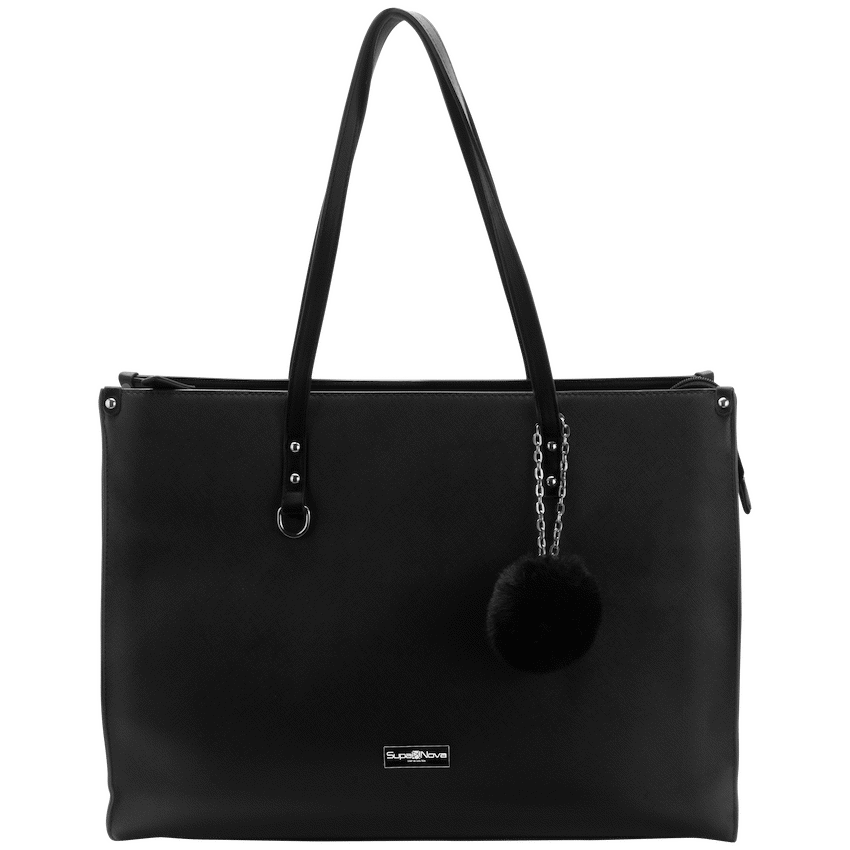 Supanova Pompom Ladies Laptop Bag - Black - image 2