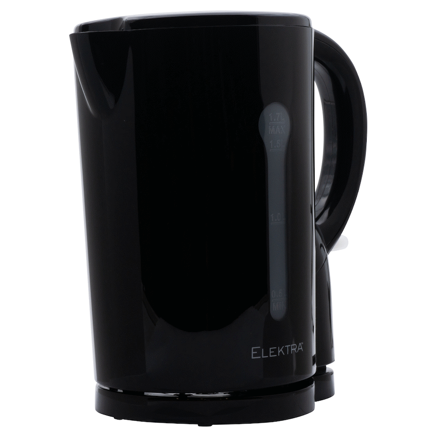 Elektra 1.7l Plastic Cordless Kettle - Black - image 2