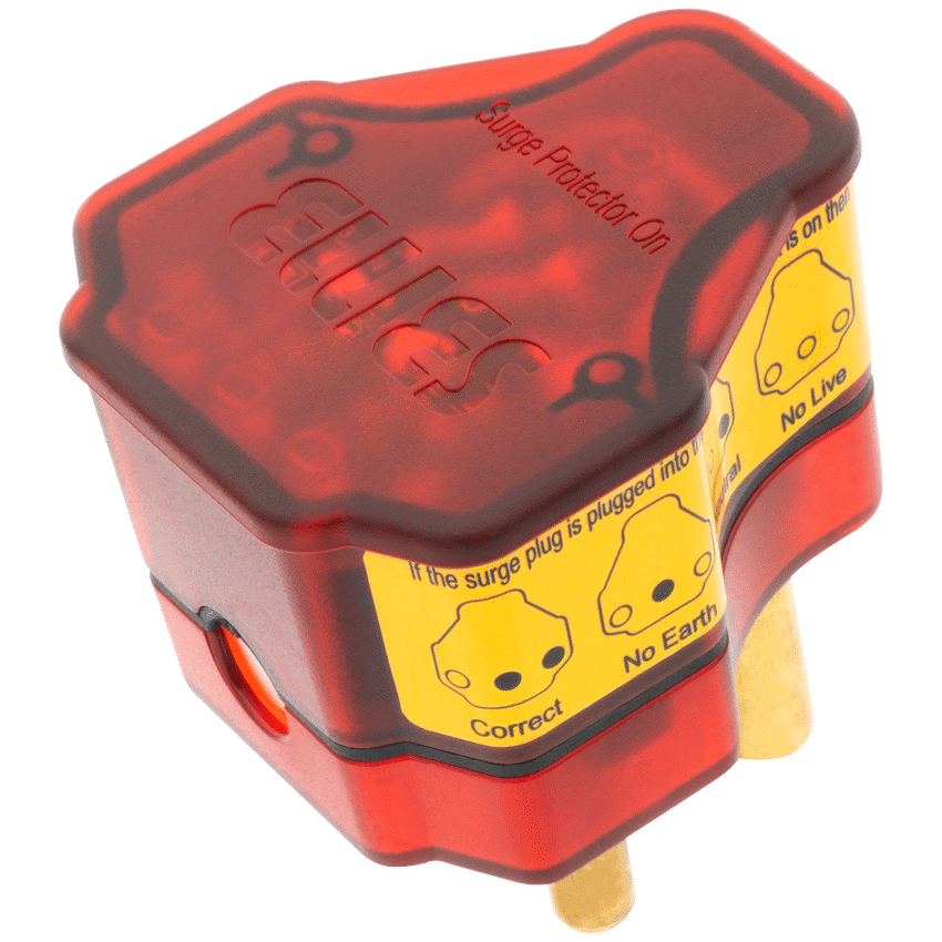 Ellies Re-wireable High Surge Plug Top - RD - image 2