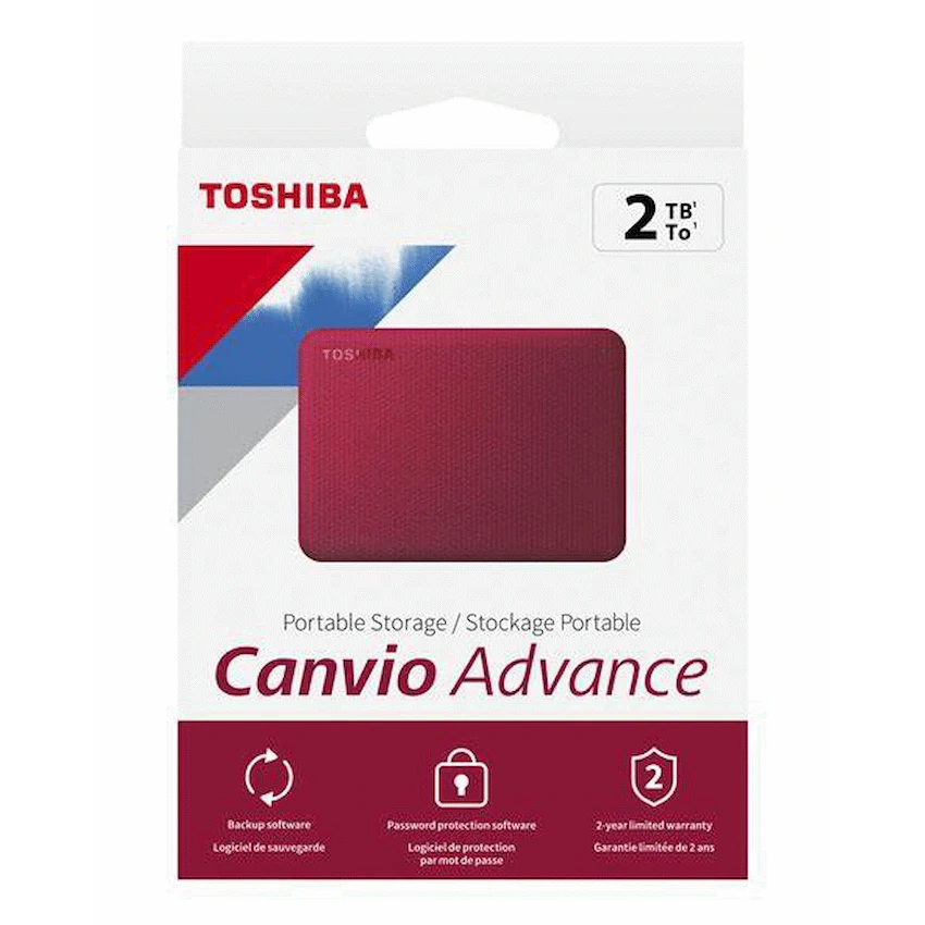 Toshiba Canvio Advance 2tb 2.5" USB 3.2 - Red - image 2