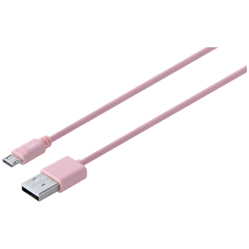Pro Bass Power Series Boxed Round Micro USB Cable - Pink - image 2