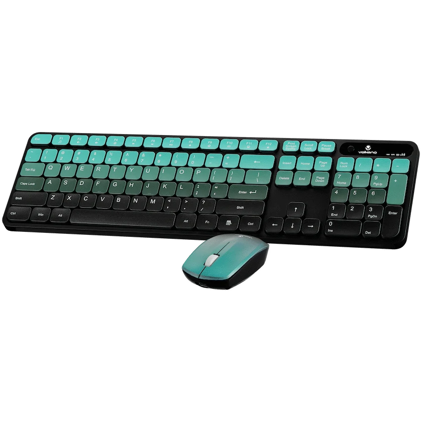 Volkano Prism Series Bluetooth Wireless Keyboard and Mouse - Teal - image 2