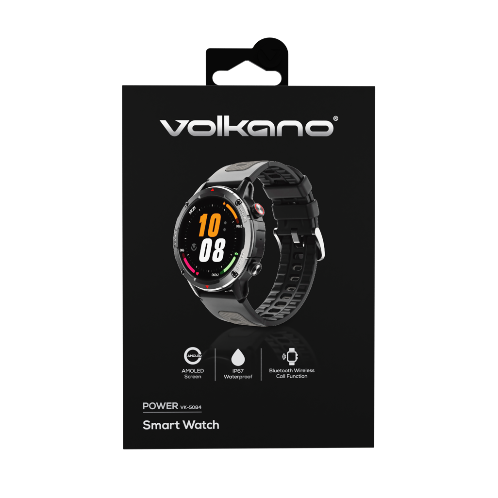 Volkano Power Series Smart Watch - Black