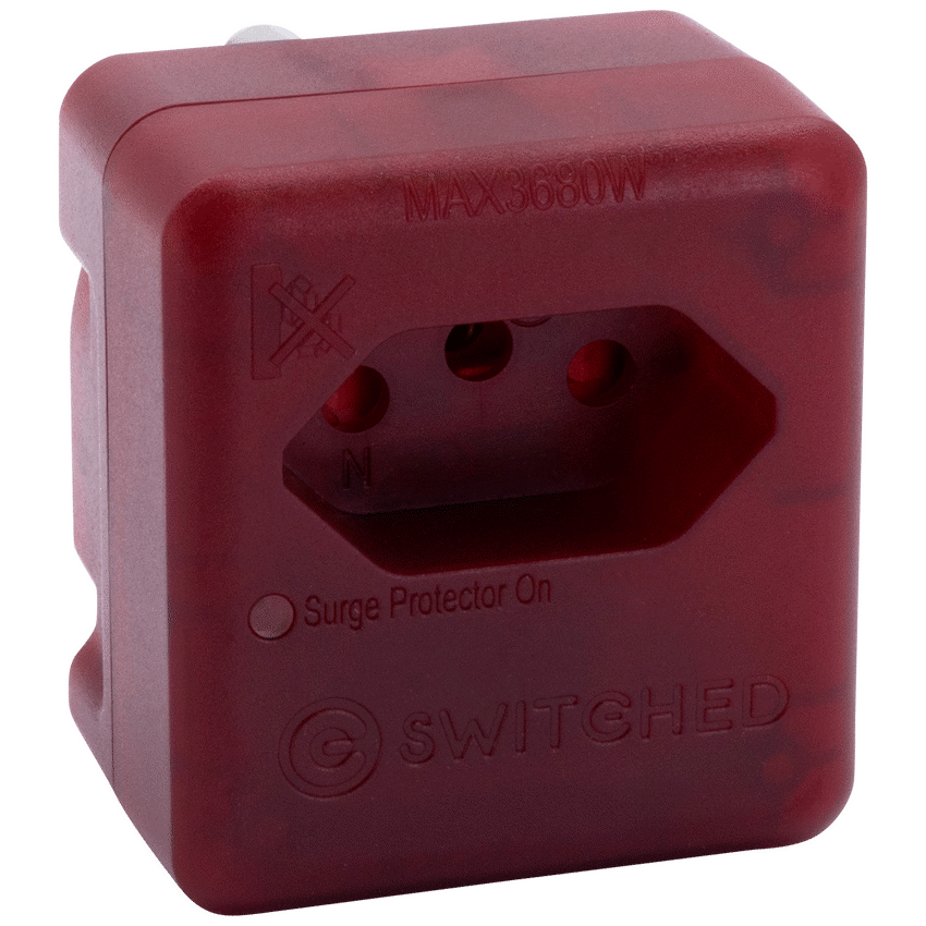 SWITCHED 1 Way High Surge Network Safe Adaptor - image 2