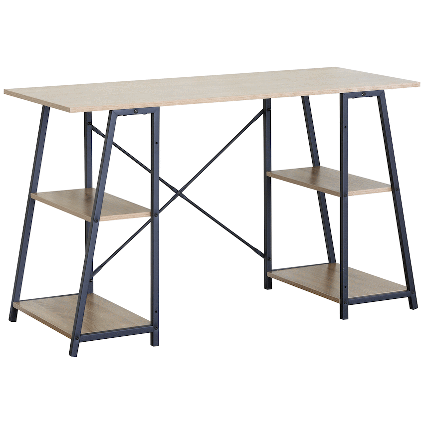 Everfurn Jordan Office Desk with 4 Shelves - image 2