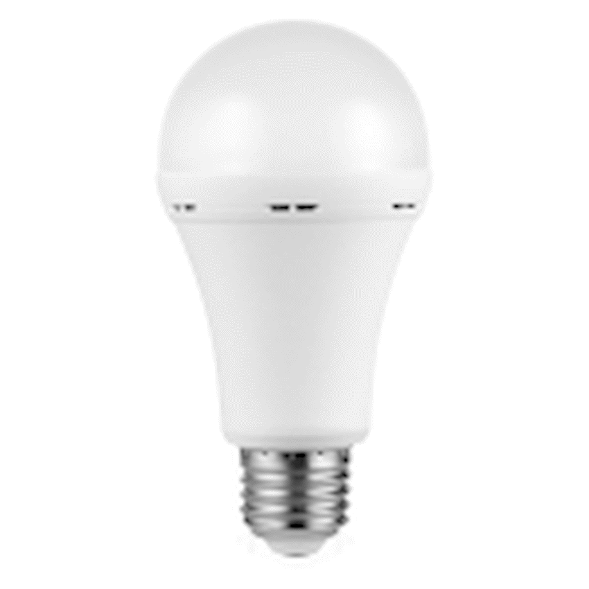 Switched 9w A60 Rechargeable LED Light Bulb E27 - Cool White - image 2