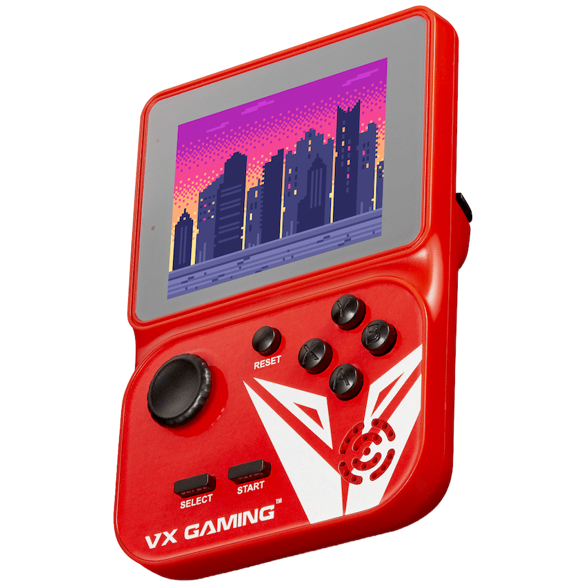 VX Gaming Nostalgia Series Handheld Retro Game Station with 4gb Micro SD - Red - image 2