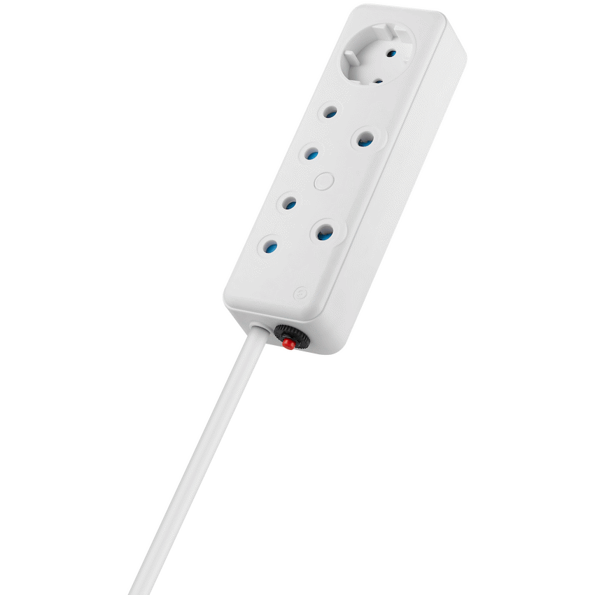 SWITCHED 3 Way Multiplug - White - image 2