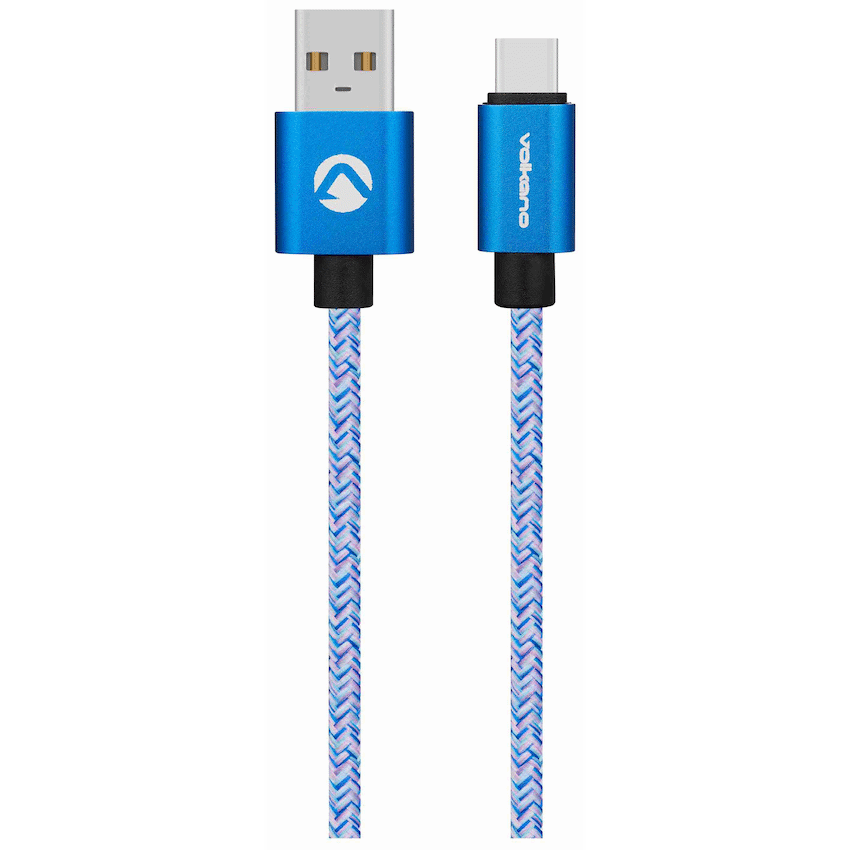 Volkano Fashion Series Micro USB Cable 1.8m - Sky Blue - image 2