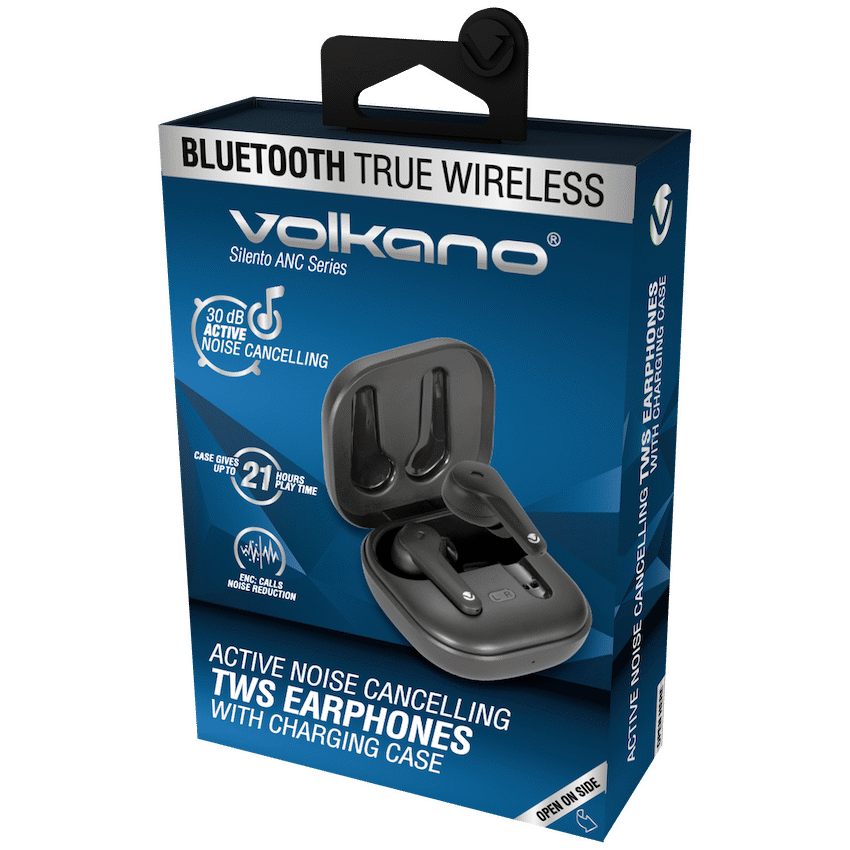 Volkano Silento ANC Series True Wireless + Charging Case - Black - image 2