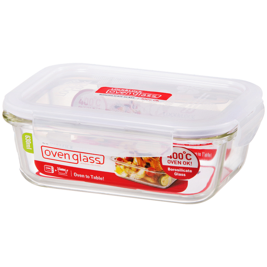 LocknLock Euro Glass container rec 630ml ( Order in Qty of 6) - image 2