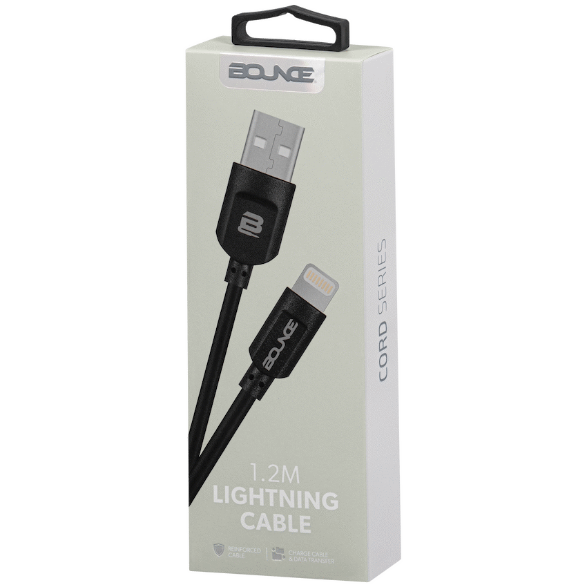 Bounce Cord Series 1.2m Lightning Cable - Black - image 2