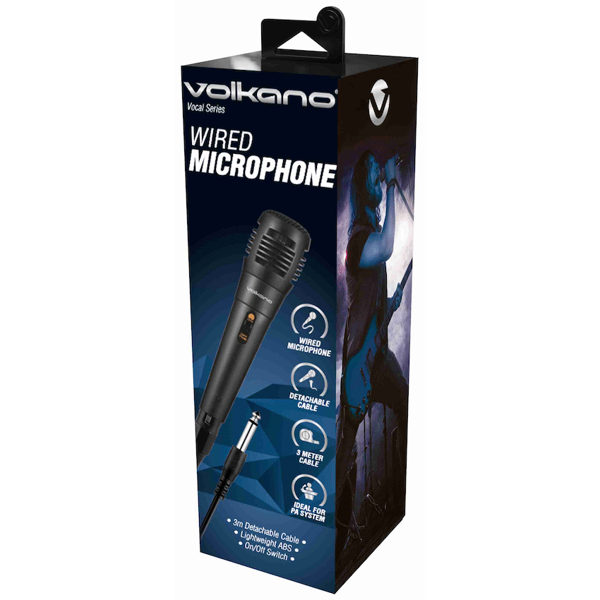 Volkano Vocal Series ABS Wired Microphone - Black - image 2