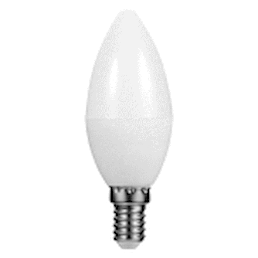 Switched 5w Candle LED Light Bulb E14 - Cool White - image 2