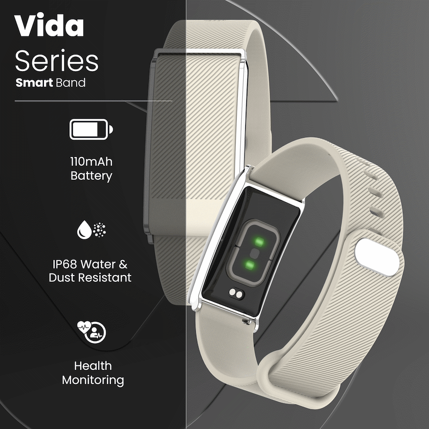 Volkano Vida Series Smart Band - Beige - image 2