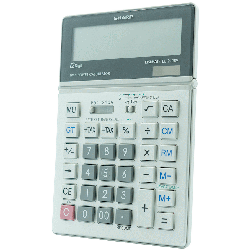 Sharp El2128V Semi-Desk Calculator - image 2
