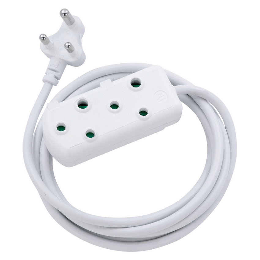 Switched Heavy-Duty Side-by-Side (SBS) Extension Leads 10m - WT - image 2