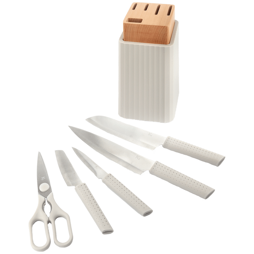 Kitchen Inspire 6pce Knife Block Set - image 2