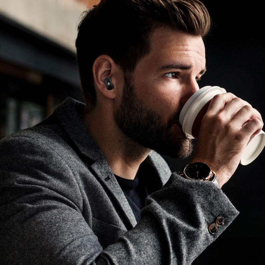 Volkano Sugar-Cube Active Noise Cancelling True Wireless Earphones - Black - image 2